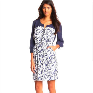 Lilly Pulitzer Womens Blue White Sessile Rayon